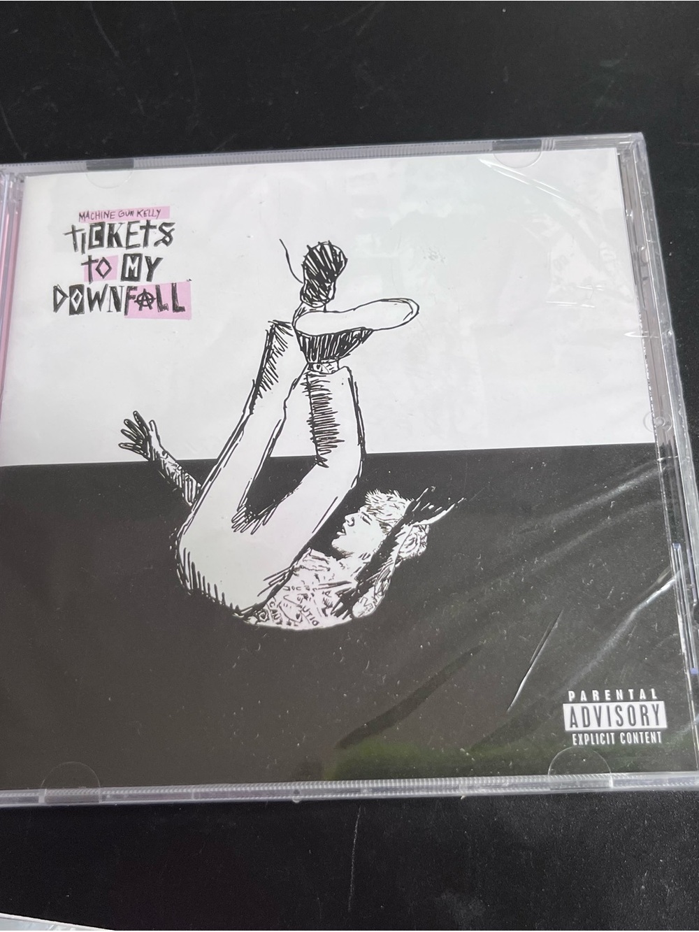 Tickets To My Downfall Album Art Print - Black & White